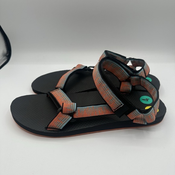TEVA Original Universal Sandals Mens‎ Sz 14 Carrot Orange/Blue Adjustable Sport main image 8